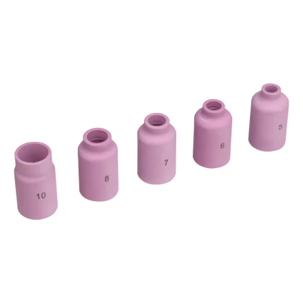 Набор керамических сопел для газовой линзы № 5, 6, 7, 8, 10 Denzel 93659 купить в Ноябрьске