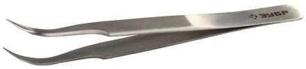 Пинцет ЗУБР д/электроники и точной механики, нерж. сталь, антимагнит, изогнутый, заостренные губки, 110мм 22211-3-110 купить в Ноябрьске