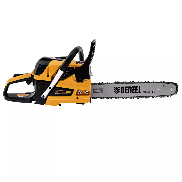 Пила цепная бензиновая Denzel DS-4516, шина 40 см, 45 см3, 2,5 л.с, шаг 0,325, паз 1,5 мм, 64 звена 95236 купить в Ноябрьске