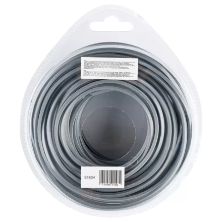 Леска для триммера армированная алюминием квадратная, 2,4мм х 15м, блистер ALUFLEX Denzel 96834 купить в Ноябрьске