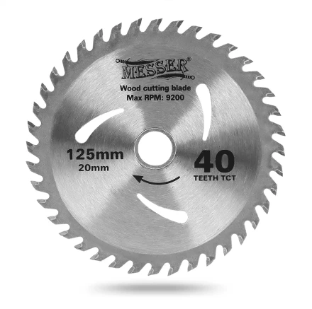 MESSER ТСТ диск по дереву 125Х20Х40Т мах 9200 об/мин купить в Ноябрьске