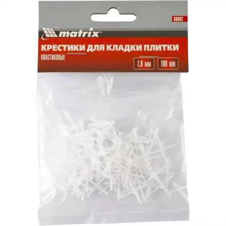 Крестики 1 мм для кладки плитки 100 штук MATRIX артикул 88082 купить в Ноябрьске