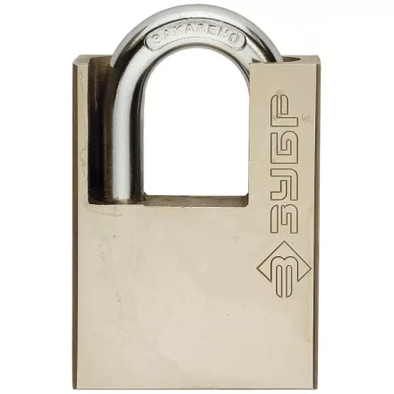 Замок навесной ЗУБР &quot;серия 223&quot; с защитой дужки, 60мм 4-37223-60 купить в Ноябрьске