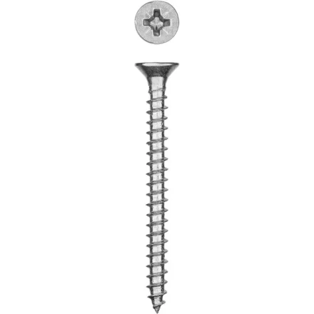 Саморезы СУ-Б универсальные, 60 x 5.0 мм, 2 500 шт, белый цинк, ЗУБР 300370-50-060 купить в Ноябрьске