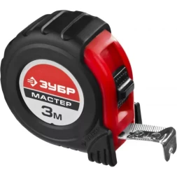 Рулетка ЗУБР "МАСТЕР", обрезиненный корпус, на карточке, 3м/16мм 34055-03-16_z02