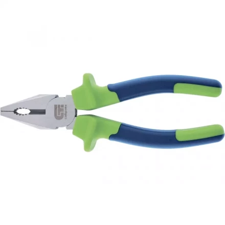 Плоскогубцы комбинированные 200 мм двухкомпонентные рукоятки СИБРТЕХ 17052 купить в Ноябрьске