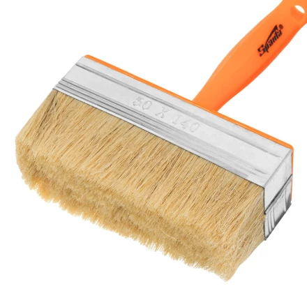 Кисть-ракля, 50х140 мм, натуральная щетина, пластмассовый корпус, пластмассовая ручка// Sparta 841072 купить в Ноябрьске