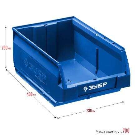 ЗУБР ЛСК-18, 18 л, 400 х 230 х 200 мм, складской лоток, Профессионал (38061-18) купить в Ноябрьске