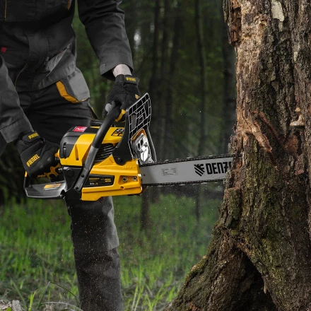 Пила цепная бензиновая Denzel DS-5218, шина 45 см, 52 см3, 3 л.с, шаг 0,325, паз 1,5 мм, 72 звена 95237 купить в Ноябрьске