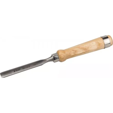 Стамеска-долото ЗУБР &quot;ЭКСПЕРТ&quot; полукруглая с деревянной ручкой, хромованадиевая сталь, 14мм 1822-14_z01 купить в Ноябрьске