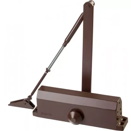 Доводчик дверной STAYER, для дверей массой до 100 кг, цвет коричневый 37917-100 купить в Ноябрьске