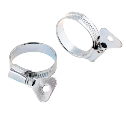 Хомуты металлические червячные 32-44 мм ширина 12 мм W1 с металлическим ключом 2 шт Сибртех 476537 купить в Ноябрьске