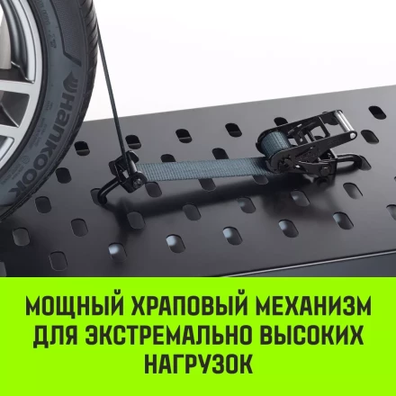 Ремень стяжной автовозный HITCH PROFF 50мм STF 600DaN 4000кг 3м текстил контр 750мм поворотн J-крюки (SZ068109) купить в Ноябрьске