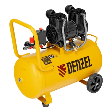 Компрессор безмасл. малошумный DLP-1500/50, 1,5 кВт,50 л, 2850 об/мин, 250 л/мин// Denzel 58143 купить в Ноябрьске