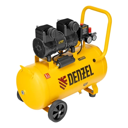 Компрессор безмасл. малошумный DLP-1500/50, 1,5 кВт,50 л, 2850 об/мин, 250 л/мин// Denzel 58143 купить в Ноябрьске