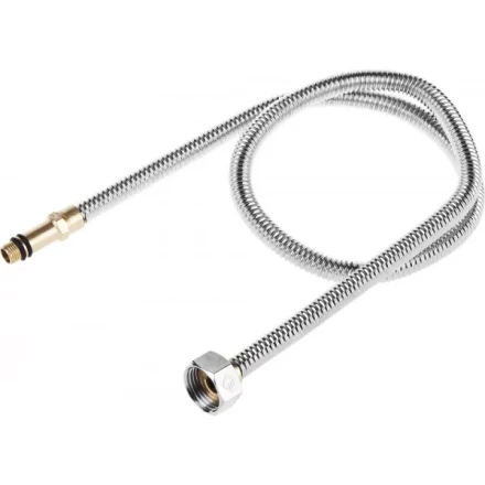 Подводка ЗУБР &quot;ЭКСПЕРТ&quot; сильфонная из нержавеющей стали, для смесителя, удлиненная, г/ш (гайка-штуцер), 1/2&quot;, 0,8м 51013-080 купить в Ноябрьске