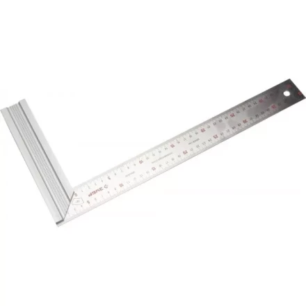 Угольник ЗУБР &quot;ЭКСПЕРТ&quot; столярный, усиленная алюминиевая рукоятка, нержавеющее полотно 37мм, длина 400мм 34394-40 купить в Ноябрьске