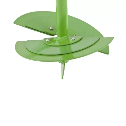 Бур садовый лопастной со сменными ножами, 2110 мм / 1110 мм , удлинитель, диаметр 150 мм, 200 мм, Россия, Сибртех 64399 купить в Ноябрьске