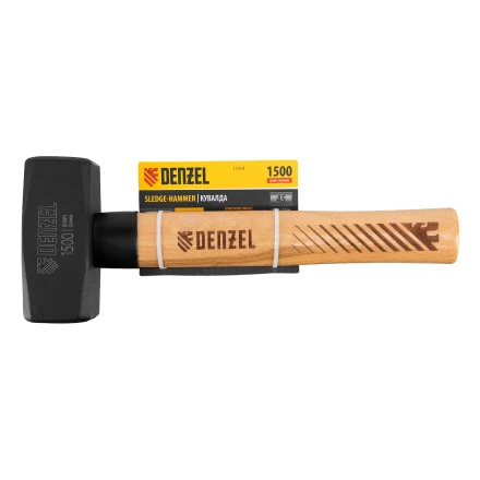 Кувалда, 1500 г Denzel 11019, кованая головка, буковая рукоятка купить в Ноябрьске
