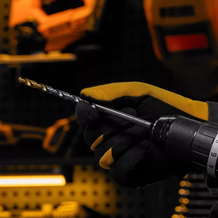 Сверло спиральное по металлу Denzel, 7,0 х 156 мм, Р6М5, Golden Tip, удлиненное, 718258 купить в Ноябрьске