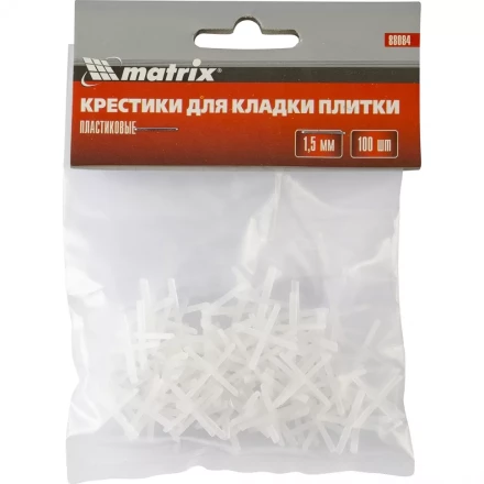 Крестики 2 мм для кладки плитки 100 штук MATRIX артикул 88086 купить в Ноябрьске