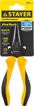Тонкогубцы STAYER &quot;PROTech&quot;, эксцентриковое расположение шарнира, 160мм 22027-3-16_z02 купить в Ноябрьске