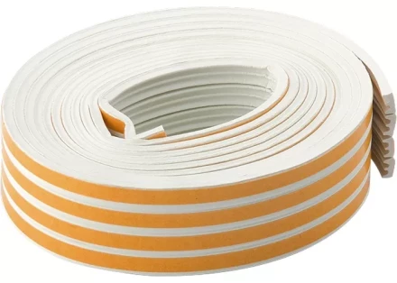 Уплотнитель 24 м профиль &quot;E&quot; белый СИБРТЕХ 93922 купить в Ноябрьске