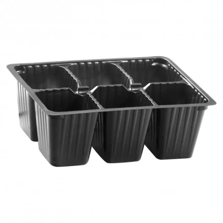 Кассета для рассады 180 х 135 х 60 мм 6 ячеек полистирол 5 шт 64346 купить в Ноябрьске