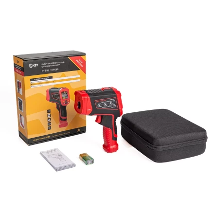 Лазерный бесконтактный цифровой пирометр КВТ KT 655 до 1380°C (87247) купить в Ноябрьске