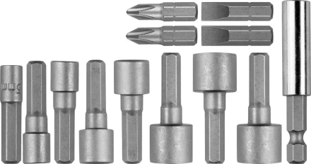 Набор STAYER &quot;PROFI&quot; Биты с магнитным адаптером и торцевыми головками, 13 предметов 2611-H13 купить в Ноябрьске