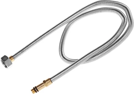 Подводка ЗУБР &quot;ЭКСПЕРТ&quot; сильфонная из нержавеющей стали, для смесителя, удлиненная, г/ш (гайка-штуцер), 1/2&quot;, 1,0м 51013-100 купить в Ноябрьске