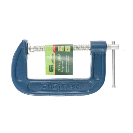 Струбцина G-образная,100 мм СИБРТЕХ 20584 купить в Ноябрьске