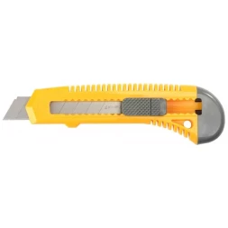 Нож STAYER "STANDARD" с выдвижным сегмент. лезвием, пластмасс.,18мм 0911