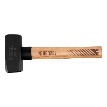 Кувалда, 2000 г Denzel, кованая головка, буковая рукоятка 11021 купить в Ноябрьске