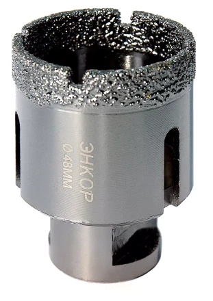 Коронка алмазная по керамограниту D 48 мм для УШМ сух. рез Энкор 48311 купить в Ноябрьске