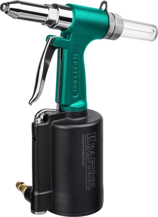 Заклепочник пневматический KRAFTOOL, корпус из алюминия, для заклепок из нержавеющей стали, 2,4-3,2-4-4,8мм 31184 купить в Ноябрьске