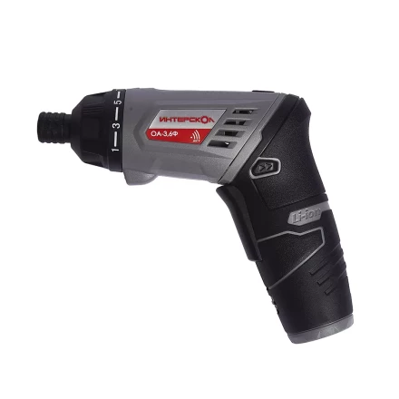 Отвертка-трансформер + фонарь ИНТЕРСКОЛ ОА-3,6Ф аккумуляторная (Li-ion, кейс) купить в Ноябрьске