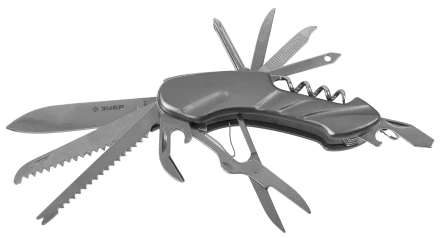 Нож складной многофункциональный 12в1 рукоятка 90 мм ЗУБР МАСТЕР 47781 купить в Ноябрьске