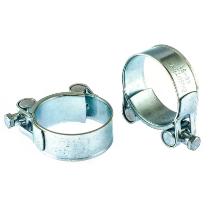 Хомуты металлические силовые 48-51 мм ширина 22 мм шарнирный W1 2 шт Сибртех 47539 купить в Ноябрьске