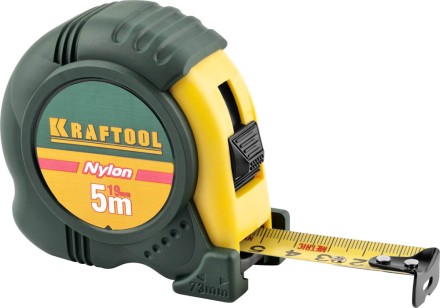 Рулетка KRAFTOOL &quot;EXPERT&quot; с нейлоновым покрытием, обрезин корпус, 5/19мм 34122-05-19_z01 купить в Ноябрьске