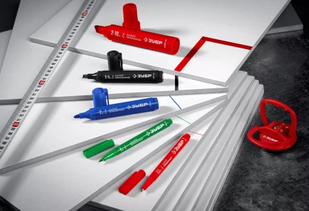 ЗУБР МП-50 черный, 0.5 мм перманентный маркер (06321-2) купить в Ноябрьске