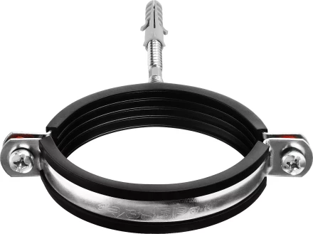 ЗУБР 3, цинк, 1 шт, трубный хомут с сантехнической шпилькой и дюбелем (37866-87-94) купить в Ноябрьске