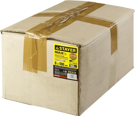 Дюбель-гвоздь полипропиленовый, потайный бортик, 8 x 100 мм, 1000 шт, STAYER Master 30640-08-100 30640-08-100 купить в Ноябрьске