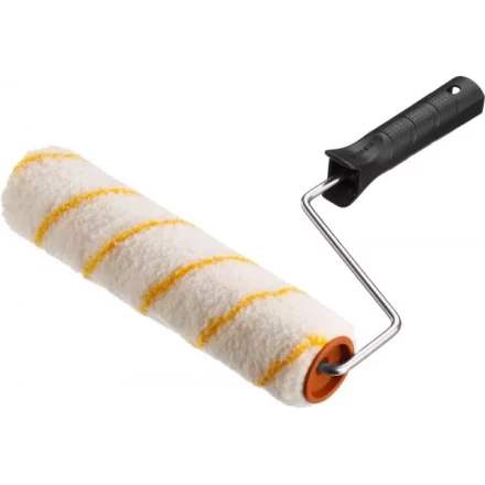 Валик малярный ЗУБР &quot;ОПТИМА -ГИРПАИНТ&quot;, все виды ЛКМ, для ровных поверхностей, полиэстр, ворс 12 мм, бюгель 6 мм, 40х180мм 03516-18 купить в Ноябрьске