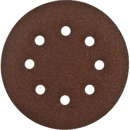 Круг шлифовальный ЗУБР &quot;СТАНДАРТ&quot; из абразивной бумаги на велкро основе, 6 отв., Р80, 150мм, 5шт 35350-150-080 купить в Ноябрьске