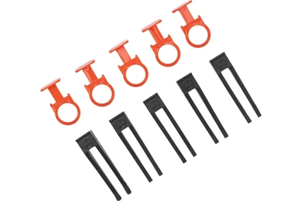 Комплект зажим + клин для системы выравнивания плитки СВП Кольцо, 250/250 шт. в коробе Сибртех 88114 купить в Ноябрьске