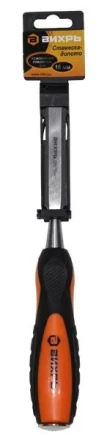 Стамеска-долото 16 мм двухкомпонентная усиленная рукоятка CrV Вихрь купить в Ноябрьске