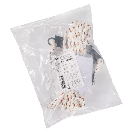 Канат спасательный КВТ КСЛ-10-2 с двумя карабинами (77524) купить в Ноябрьске