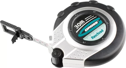 Рулетка геодезическая 10 м х 13 мм GROSS закр. корп. металл. лента нейлон двуст. шкала 31250 купить в Ноябрьске