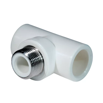 Тройник комб. PP-R НР 25мм х 1/2 белый (25/100) 45460 купить в Ноябрьске